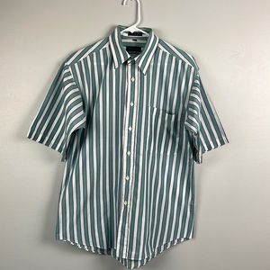 CHRISTIAN Dior Monsieur men's vintage 90s striped short sleeve shirt, medium